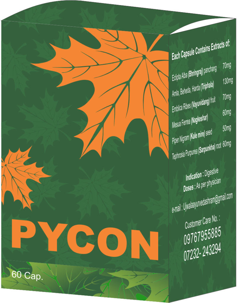 New Pycon piles care capsule 60 - Fast Relief Piles Management Ayurvedic Medicine,Maneges Bleeding Piles, For External & Internal Piles,Manage itching & Irritation… - Ujwala Ayurvedashram
