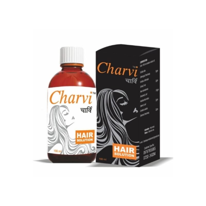 Charvi Hair Solution (100 ml) - ujwala ayurvedashram