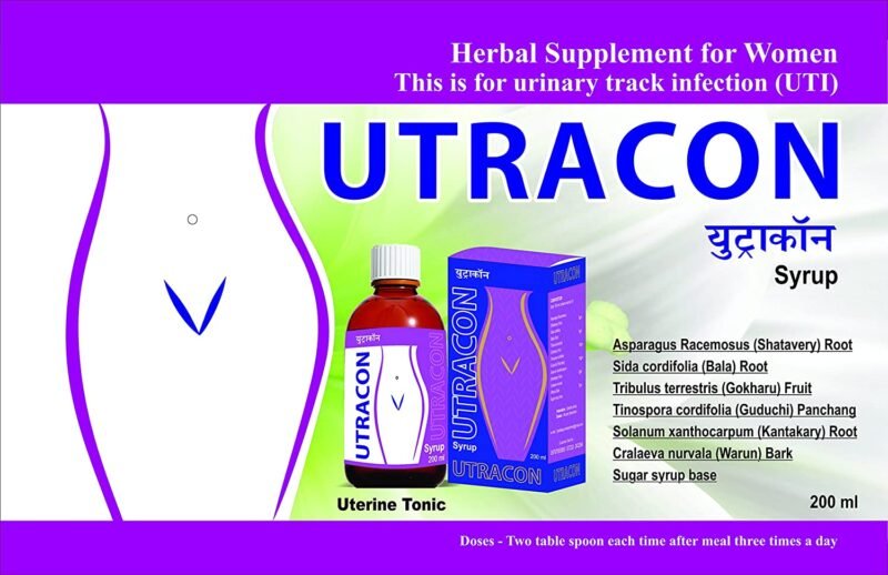 Utracon Syrup - 200Ml (Urine Infection, Urinary Tract Infection) - Ujwala Ayurvedashram