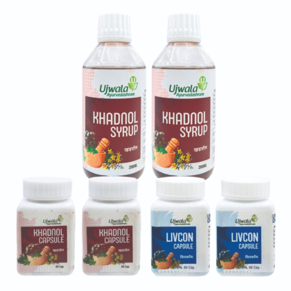 Khadnol+Livcon Capsule and Khadnol Syrup Kit for One Month